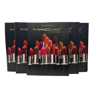5X MAC 3 Macximal Matte Lipstick Ruby Woo Velvet Teddy Mehr Try On Sample Shades